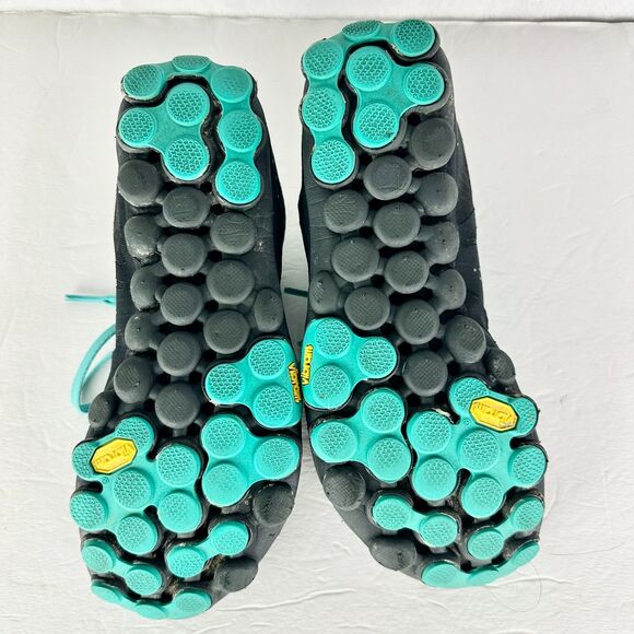 New Balance Womens Minimus Zero Trail Running Shoe Size 8.5 Vibram Black Teal - Picture 7 of 8